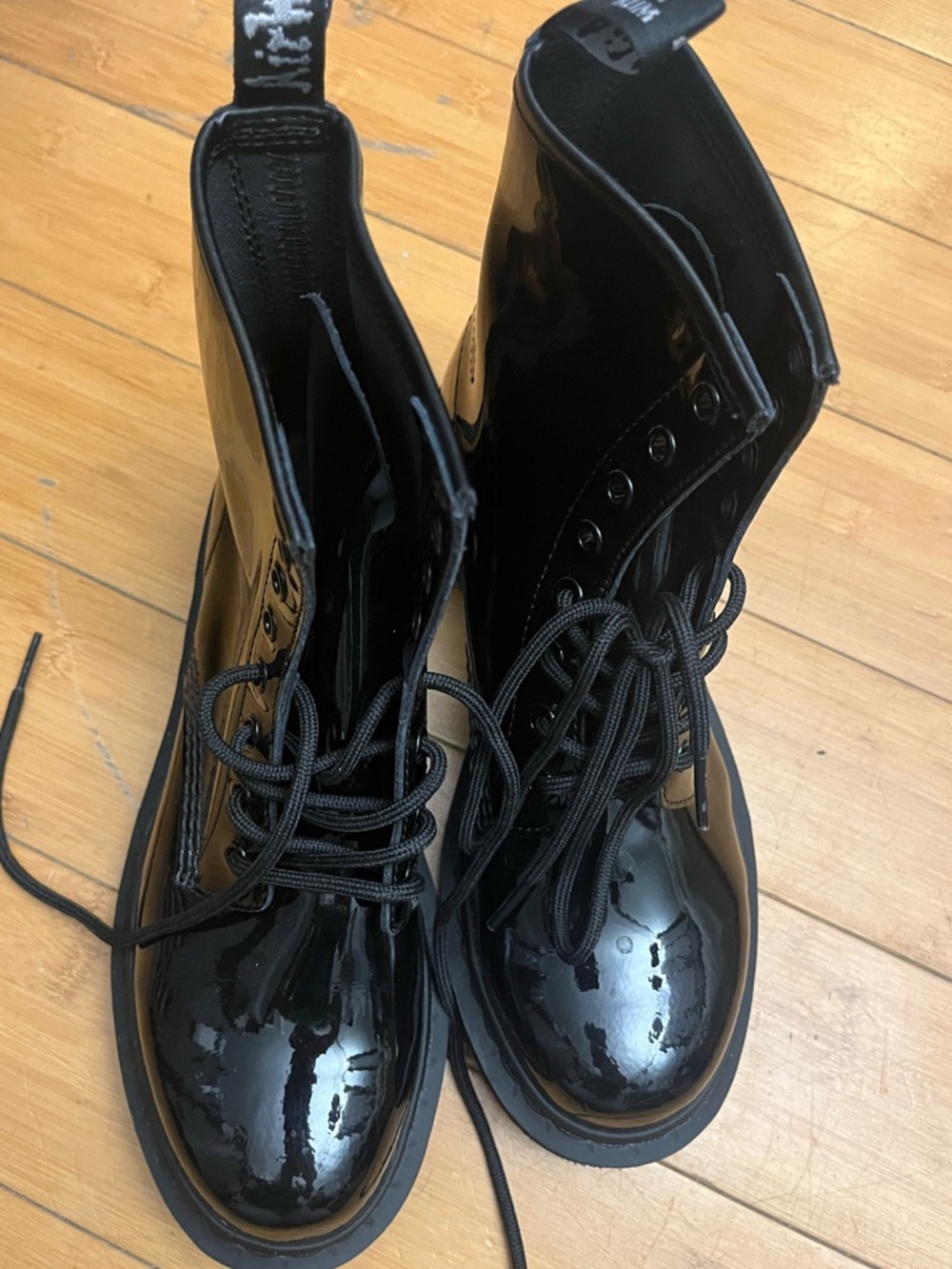 Glossy Black Patent Dr Martens Boots